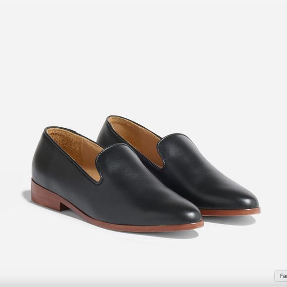 Nisolo Shoes - NISOLO Black Leather Everyday Slip On Loafer Flats Minimalist Size 9